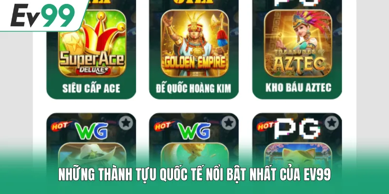 Những thành tựu quốc tế nổi bật nhất của EV99